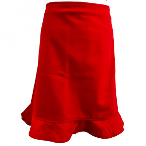 Christie, nederdel med volant, rød