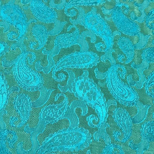 Tørklæde i vietnamesisk silke, havgrøn